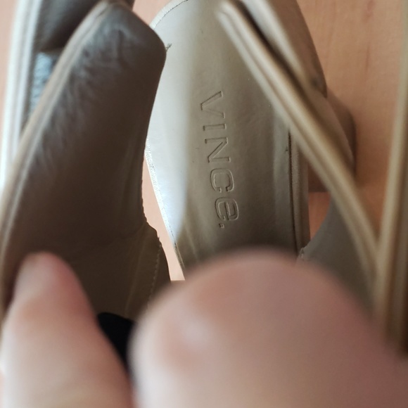 Vince Faye Nude Leather Booties 36 - Picture 3 of 4